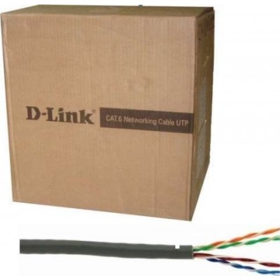 CABO REDE 305M UTP CAT6 DLINK CINZA