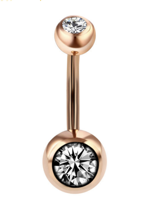 Piercing Umbigo Rose 12