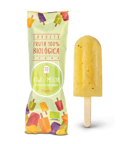 Gelado Kiwi e Meloa 80ml Bio Fragoleto