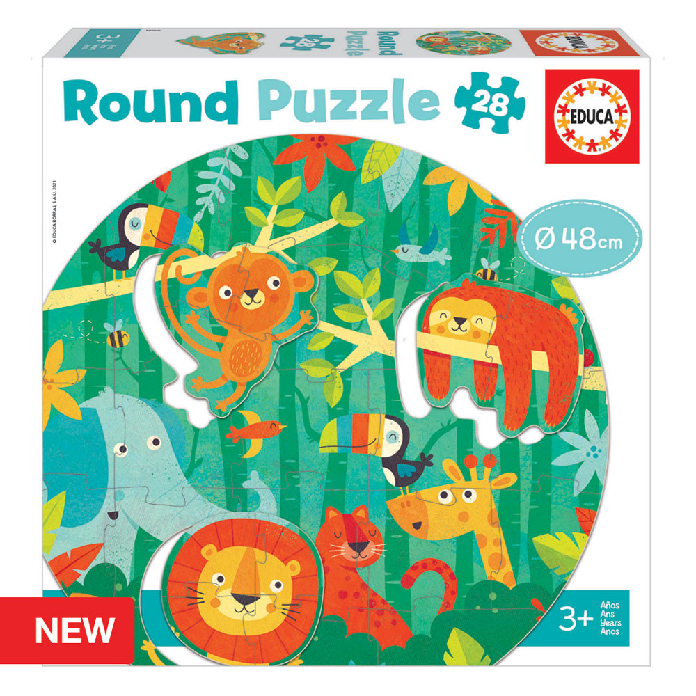 Round Puzzle 28 Pcs - A Selva