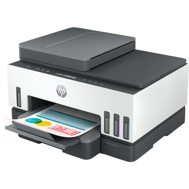 IMPRESSORA HP INK TANK SMART 750 AIO ADF (15/9)