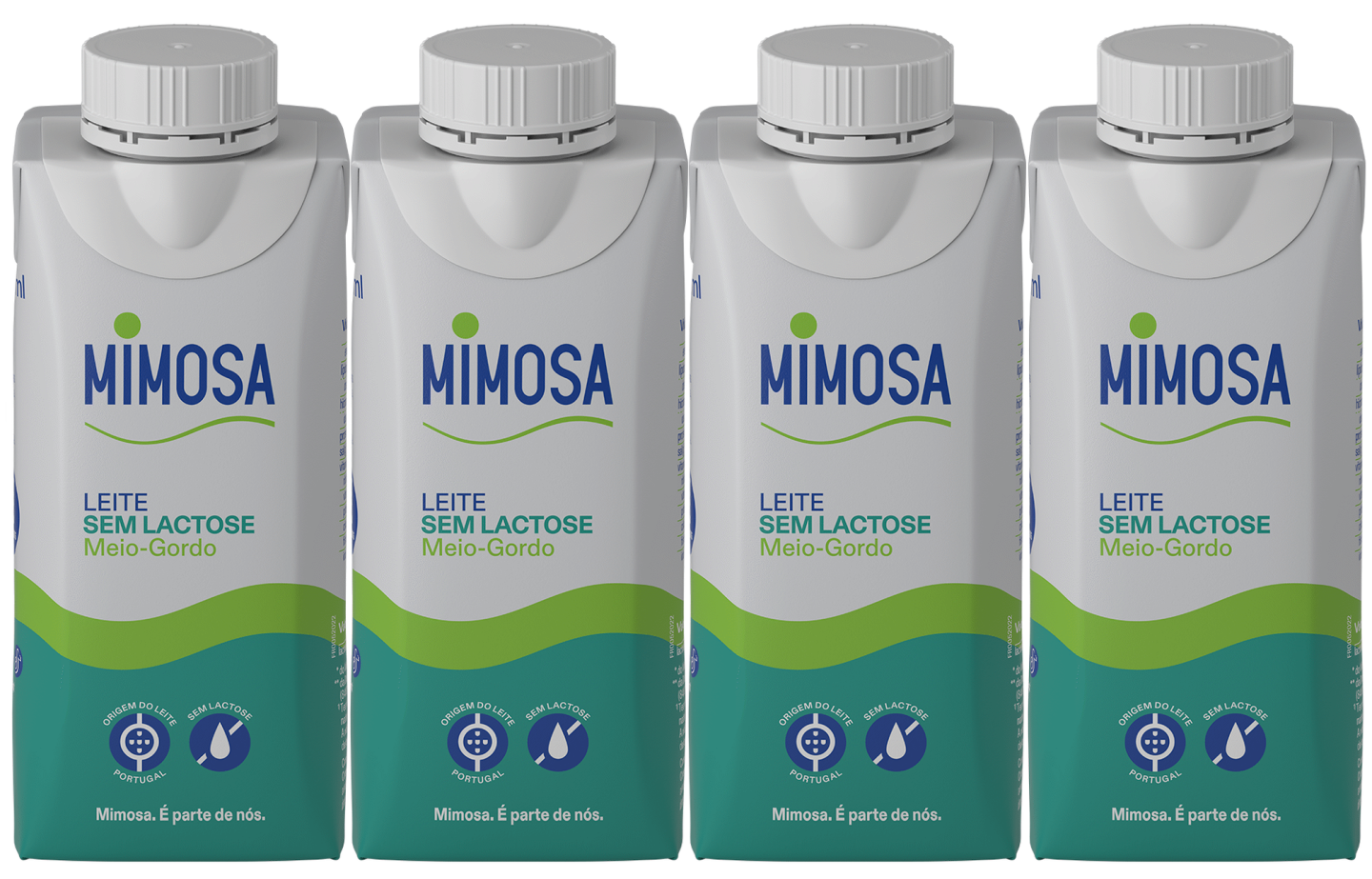 LEITE UHT MIMOSA 0%LACTOSE 4*200ML