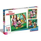 PUZZLE 3X48 MICKEY AND FRIENDS DISNEY