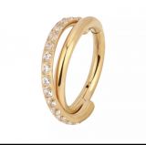 Argola Alternada Gold