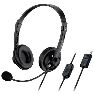 HS GENIUS HS-230U C/ MIC P/PC USB PRETO