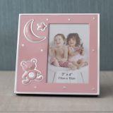 PORTA FOTO 7.5X5CM METAL ROSA