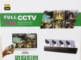 4-CAMARAS CCTV AHD P2P 1080P DVR COMBO