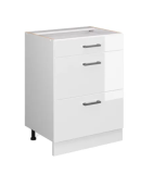 Kit Inferior Laminado Brilho 70X56X55 3 Gavetas