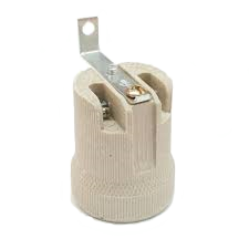 Suporte Porcelana E27 C/Sup.Vert