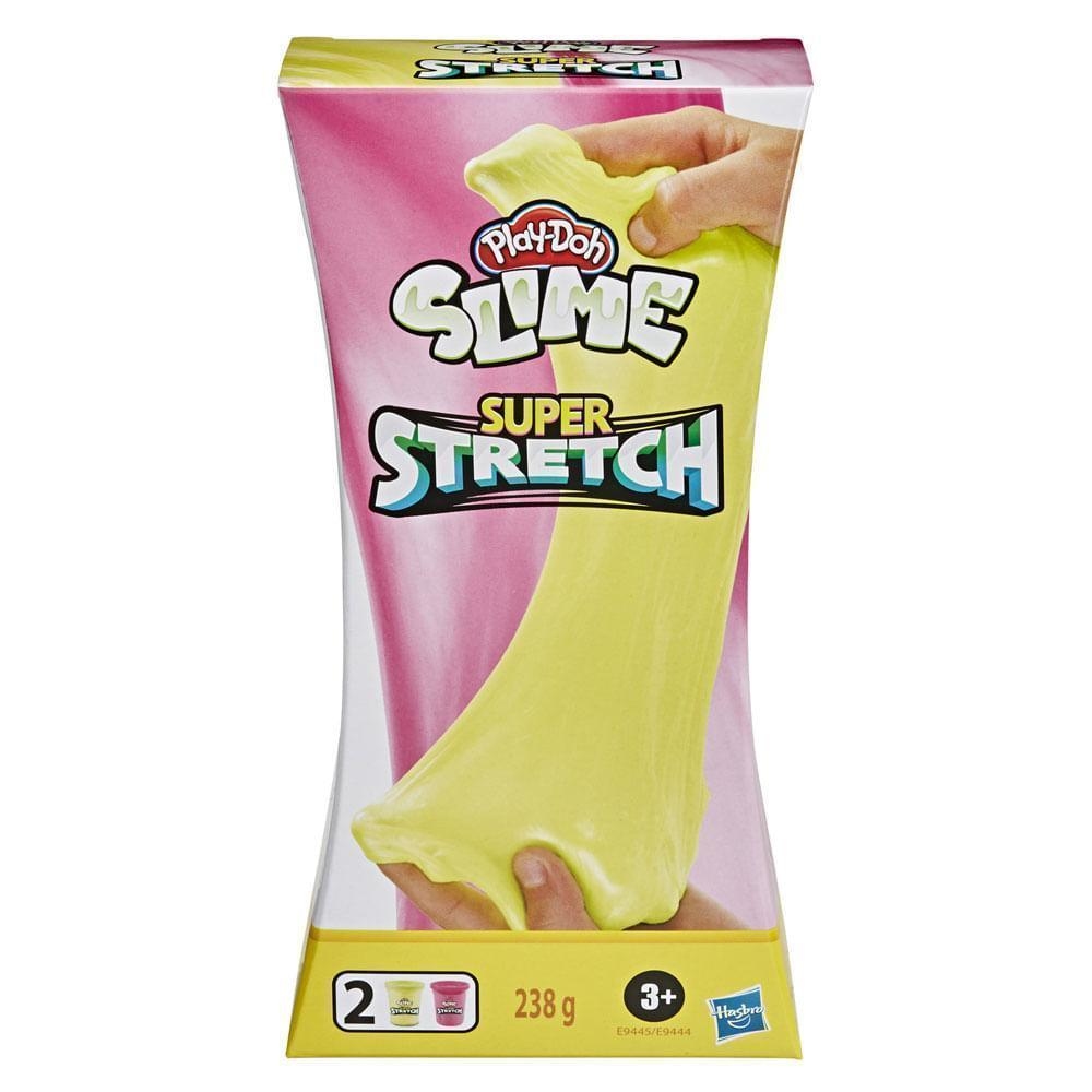 Slime Play-Doh Super Strech amarelo+rosa