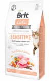 Brit Care Cat Grain Free Sensitive Healthy Digestion & Delicate Taste | Turkey & Salmon | 2 kg