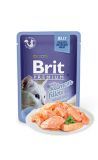 Brit Blue Cat Delicate Fillets in Jelly with Salmon