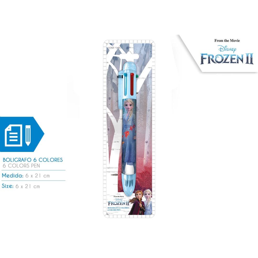 Caneta de 6 cores Frozen 2