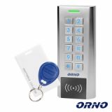 Leitor controlo de acessos RFID c/código pin ORNO