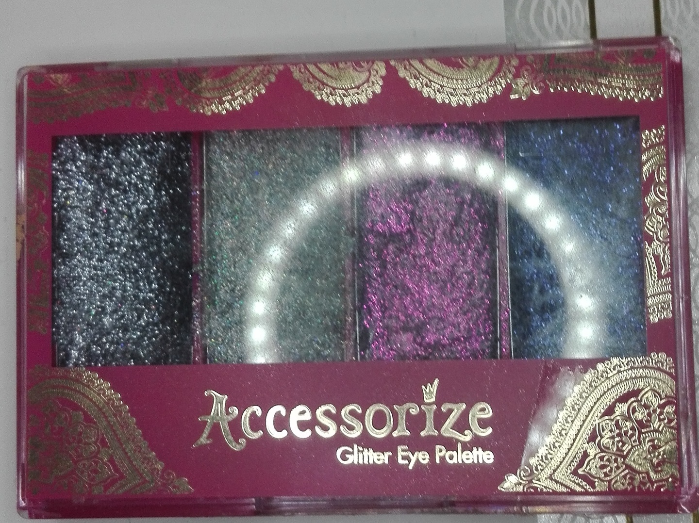 maquillaje ojos (glitter palette tonos:wonderland)