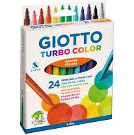 MARCADOR FELTRO C/24 T COLOR GIOTTO