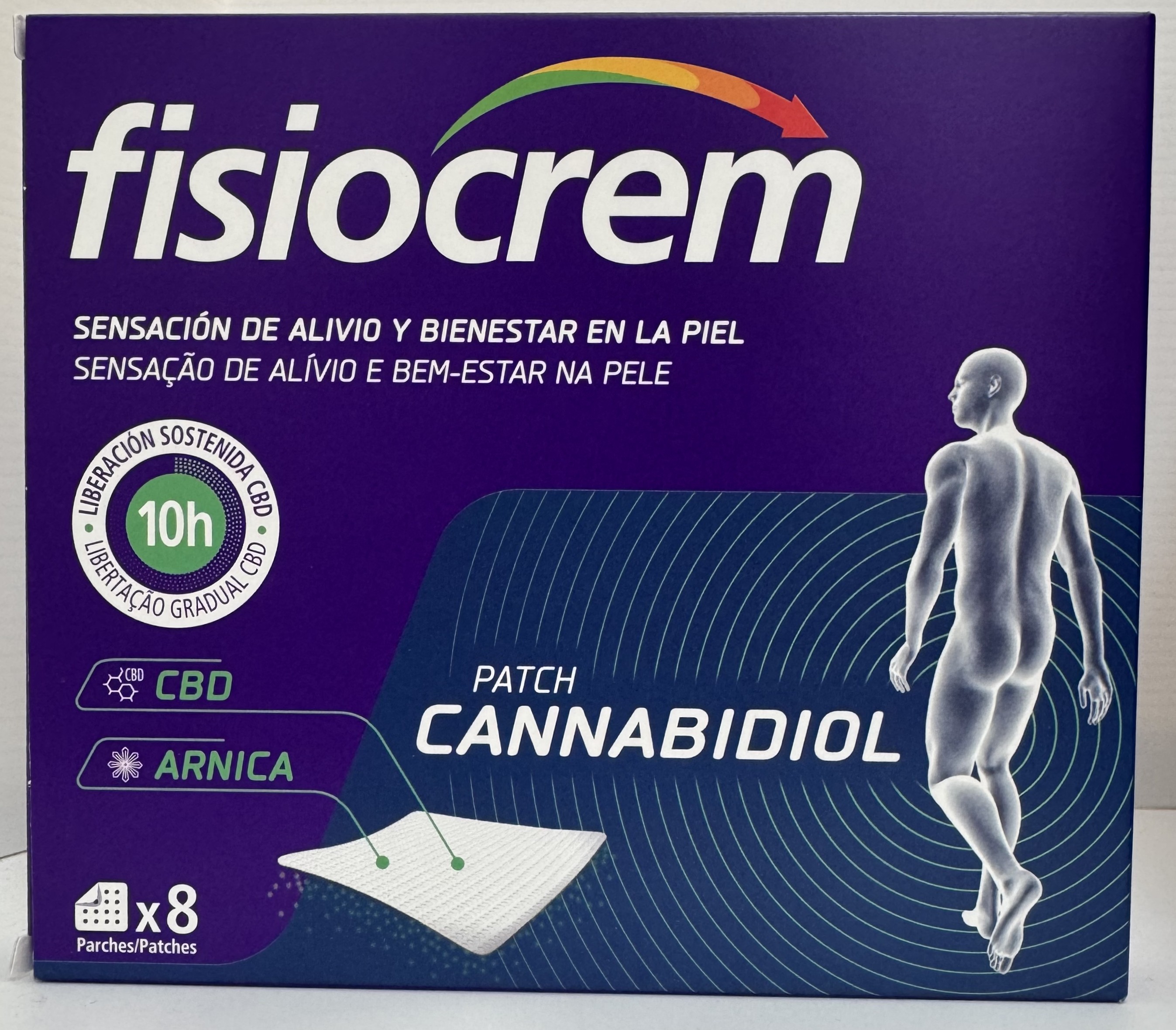 Fisiocrem Patch Cannabidiol 8 unidades