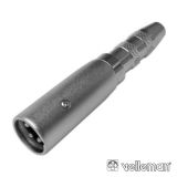 Ficha adaptadora XLR 3P macho/jack 6.3mm femea 