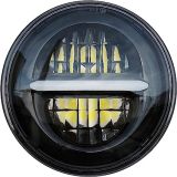 FAROL LED REDONDO PRETO COM DRL 5,75