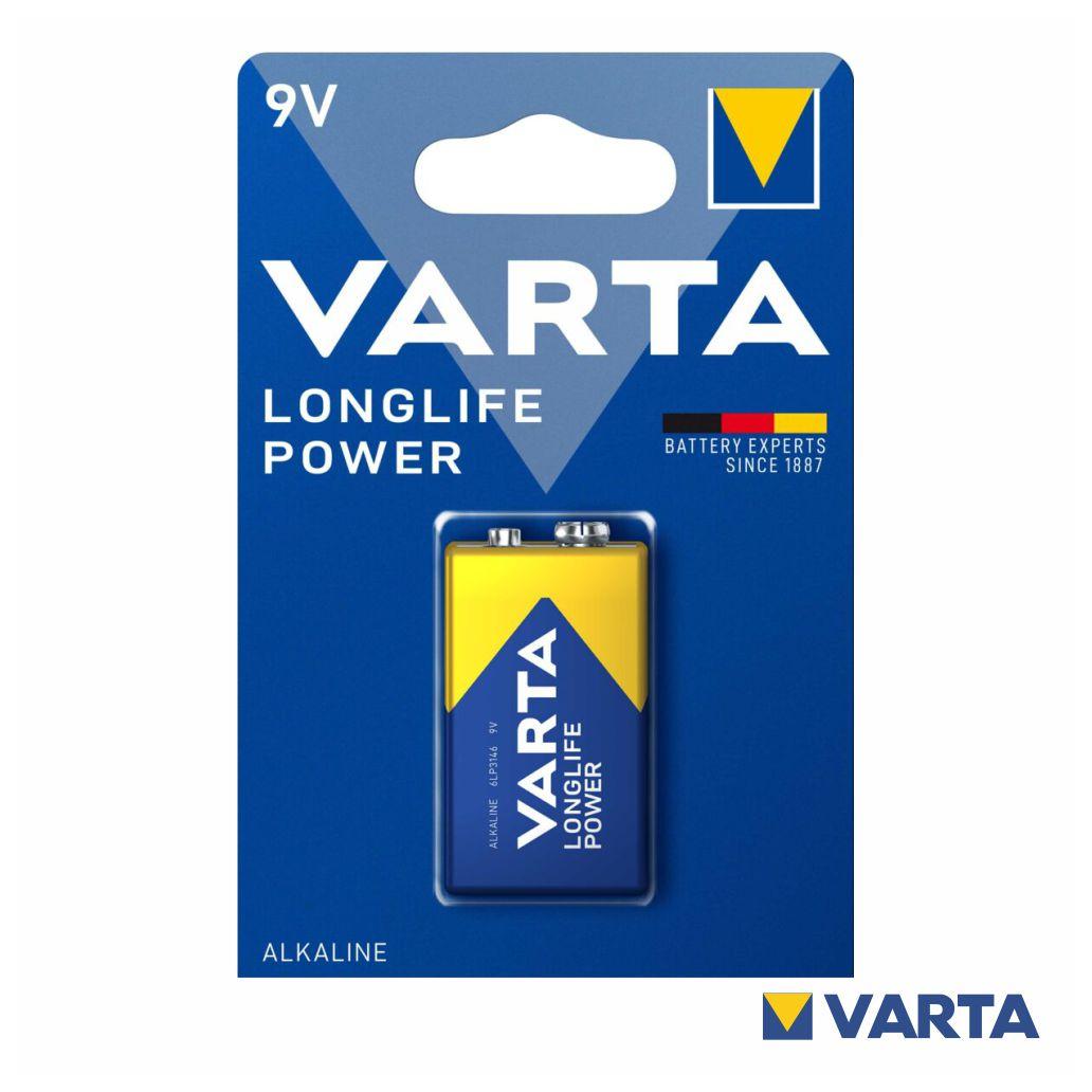 Pilha alcalina 9V/6LP3146 longlife power VARTA