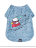Winter T-Shirt Snoopy Wood Bowl Slide - XS