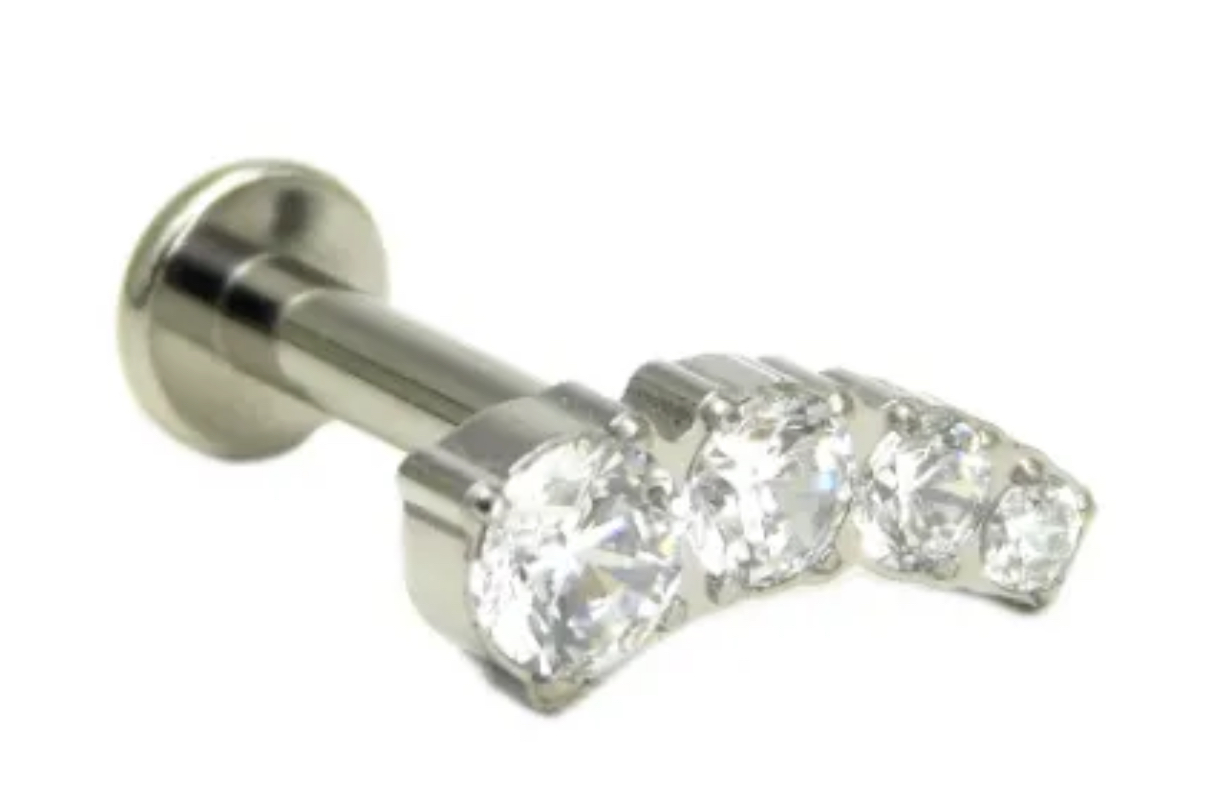 Piercing Curve 4 CZ 
