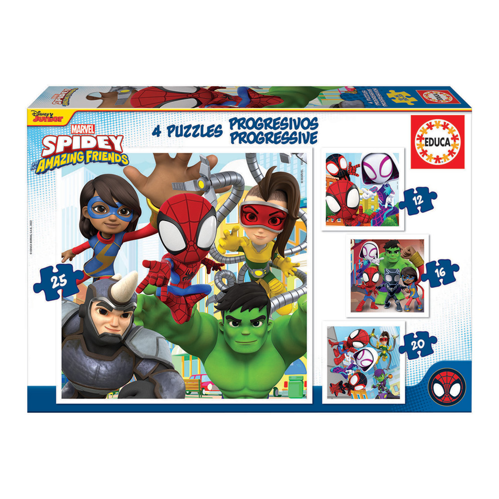 PUZZLE PROGRESSIVO SPIDEY AMAZING FRIENDS