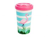 Caneca de Bambu Flamingo Rosa 500ml