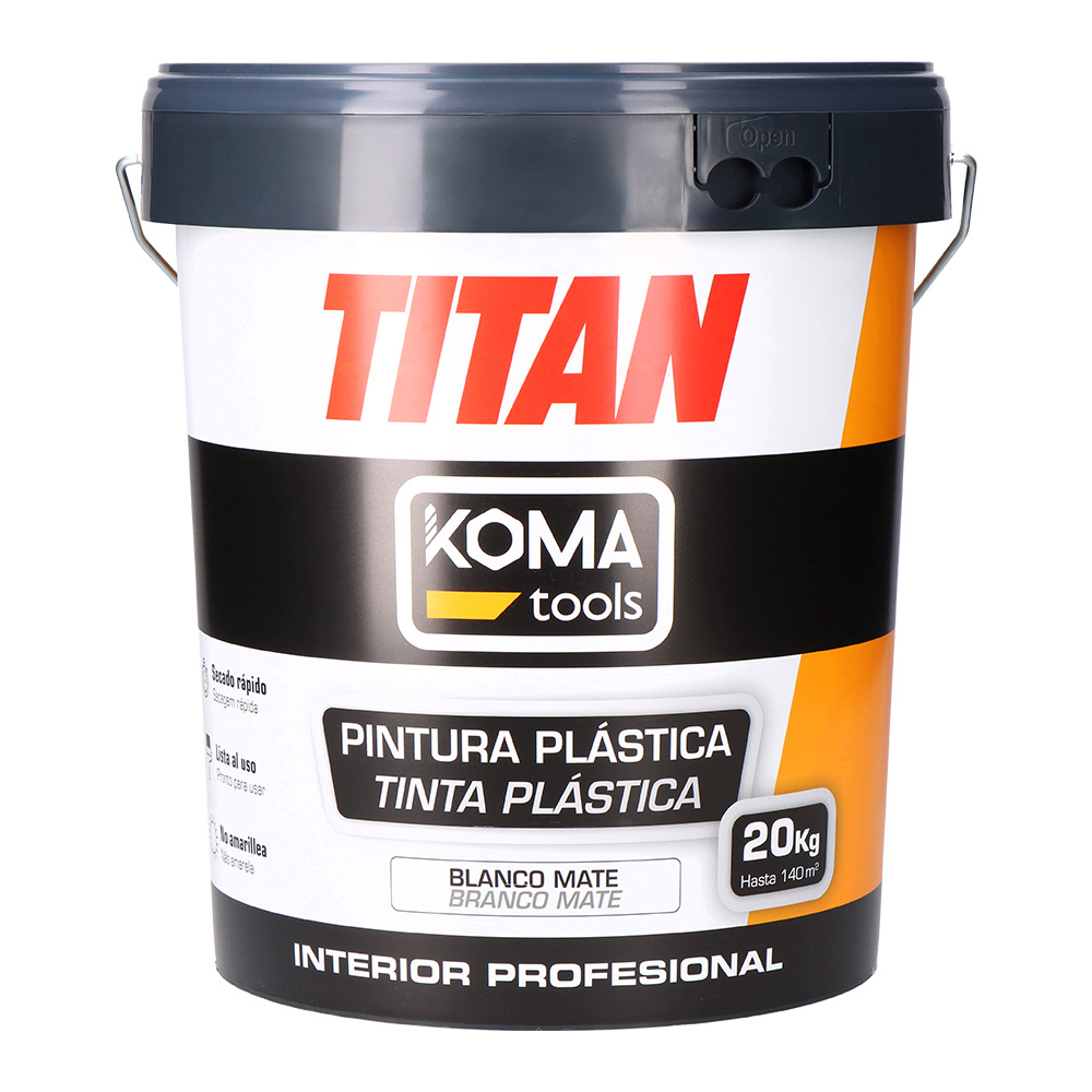 TINTA PLASTICA MATE INT 20KG BRANCO TITAN