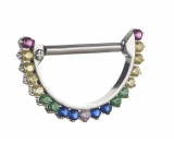 Piercing Argola Colors Mamilo Titanio 
