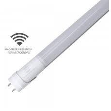 Lampada led tubular T8 600mm 9W c/detector microondas 30% branco frio