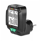 Testador de tomadas schuko 230V AC C/ RCD C/ LCD 