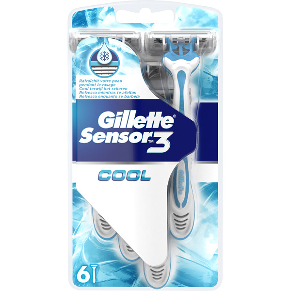 GILLETTE SENSOR3 6 LAMINAS