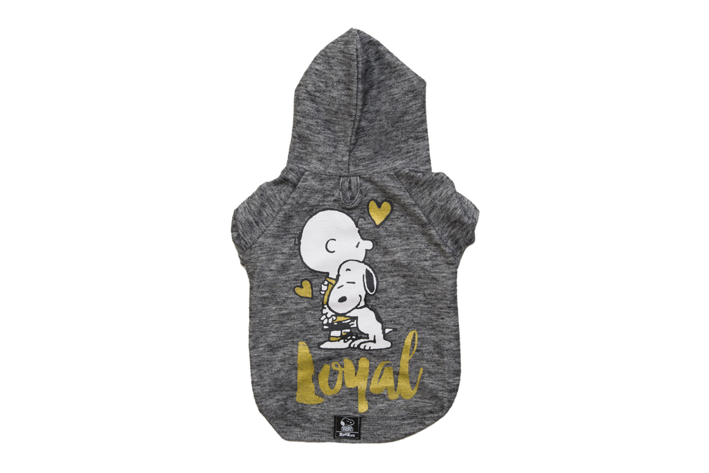 Hoodie Sweatshirt Charlie Brown Loyal Grafite - S