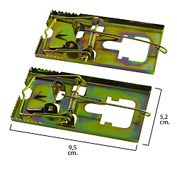 RATOEIRA RATOS METAL GALVANIZADA 2UN