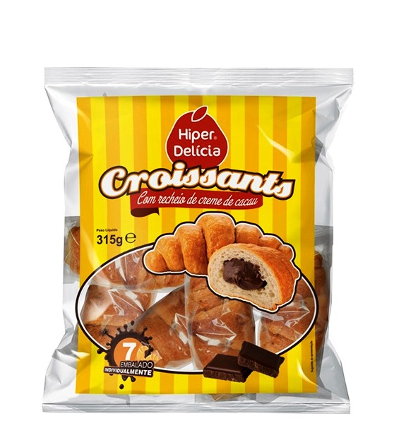 Croissants Chocolate 315gr Hiper Delícia