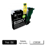 Tinteiro compatível jato tinta - cor preto - para Brother LC985BK - 10ml