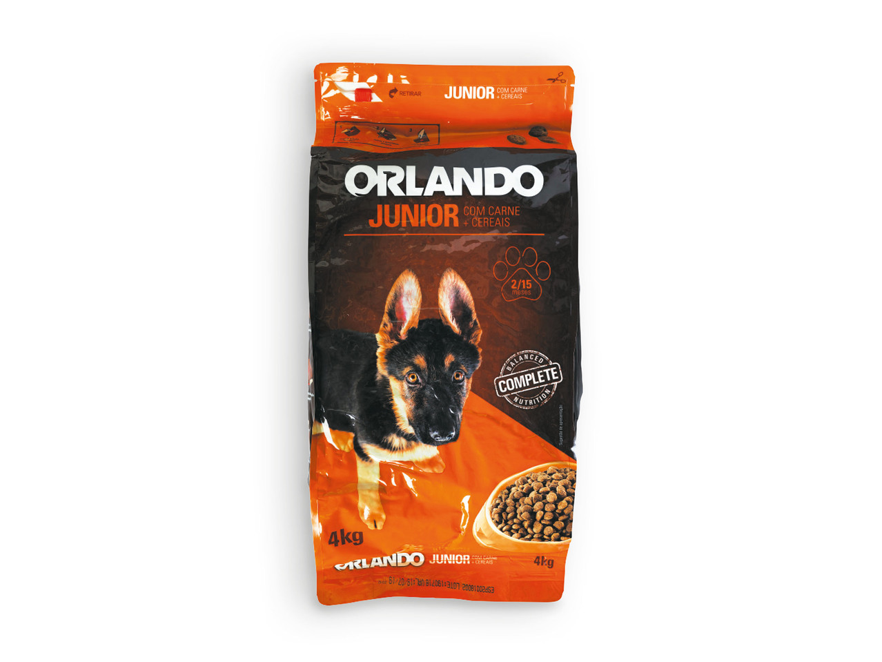 Orlando Alimento para Cachorros 4kg
