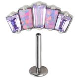 Piercing Inclinação Rosa Gold 