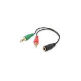 ADAPT AUDIO EWENT 1X3.5MM F TO 2X3.5MM M