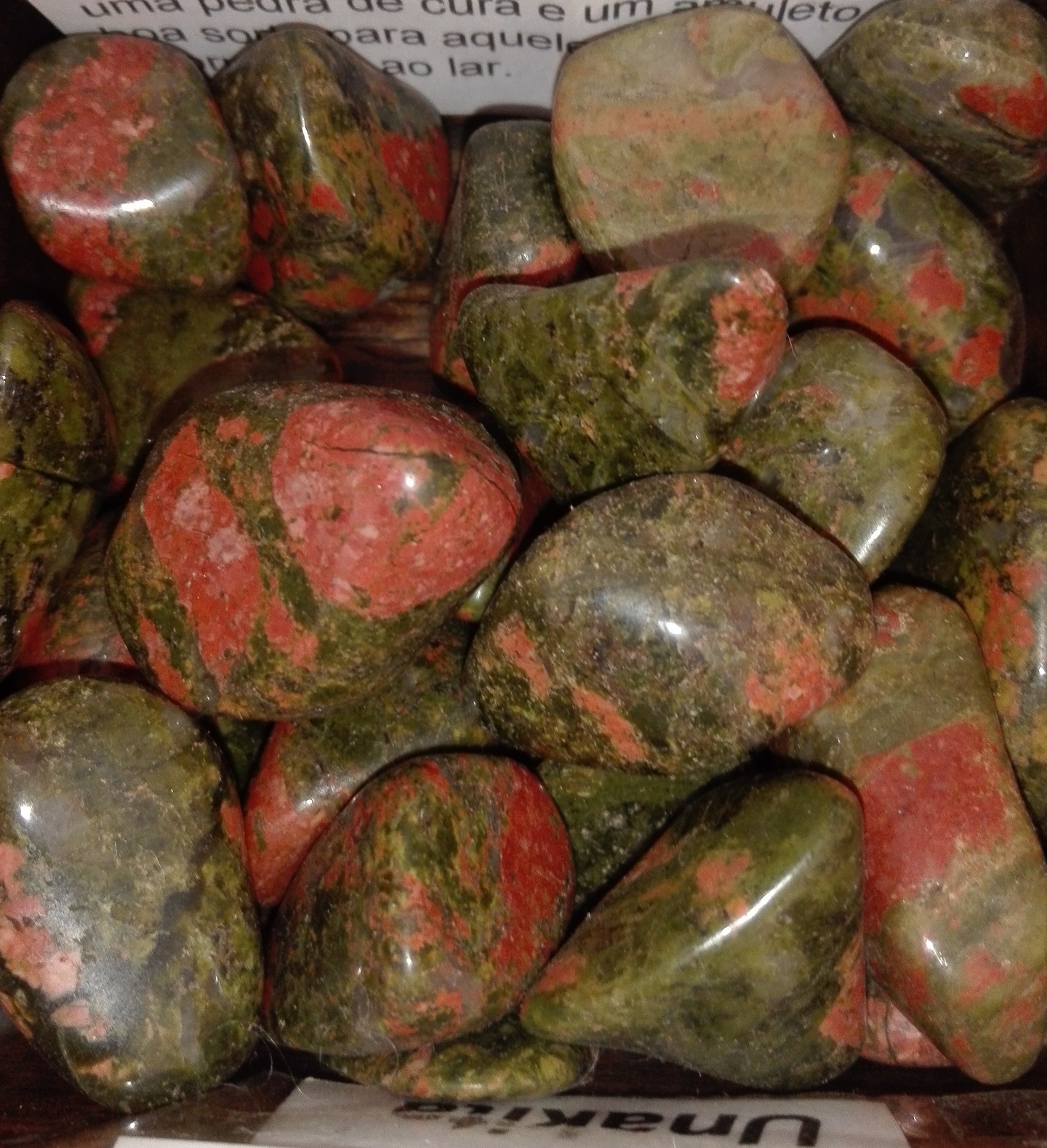 24xL  tumble stone -unakite