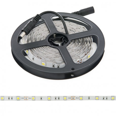 Fita led 12V 7.2W/mt SMD5050 IP20 branco quente