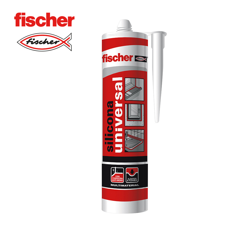 SILICONE UNIVERSAL 280ML BRANCO FISCHER