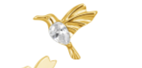 Piercing Passaro Beija-flor GOLD