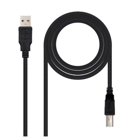 CABO USB 2.0 IMPRESSORA NANOCABLE TIPO A/M-B/M 4.5 M PRETO