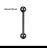 Piercing barra 10mm Preto