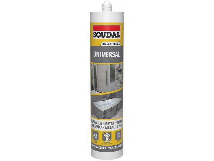 SILICONE UNIVERSAL BRANCO 280MLSOUDAL