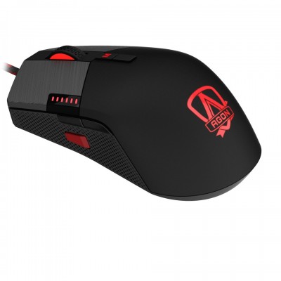 MOUSE ÓPTICO AOC AGON GM700 16000 DPI RGB PRETO C/FIO