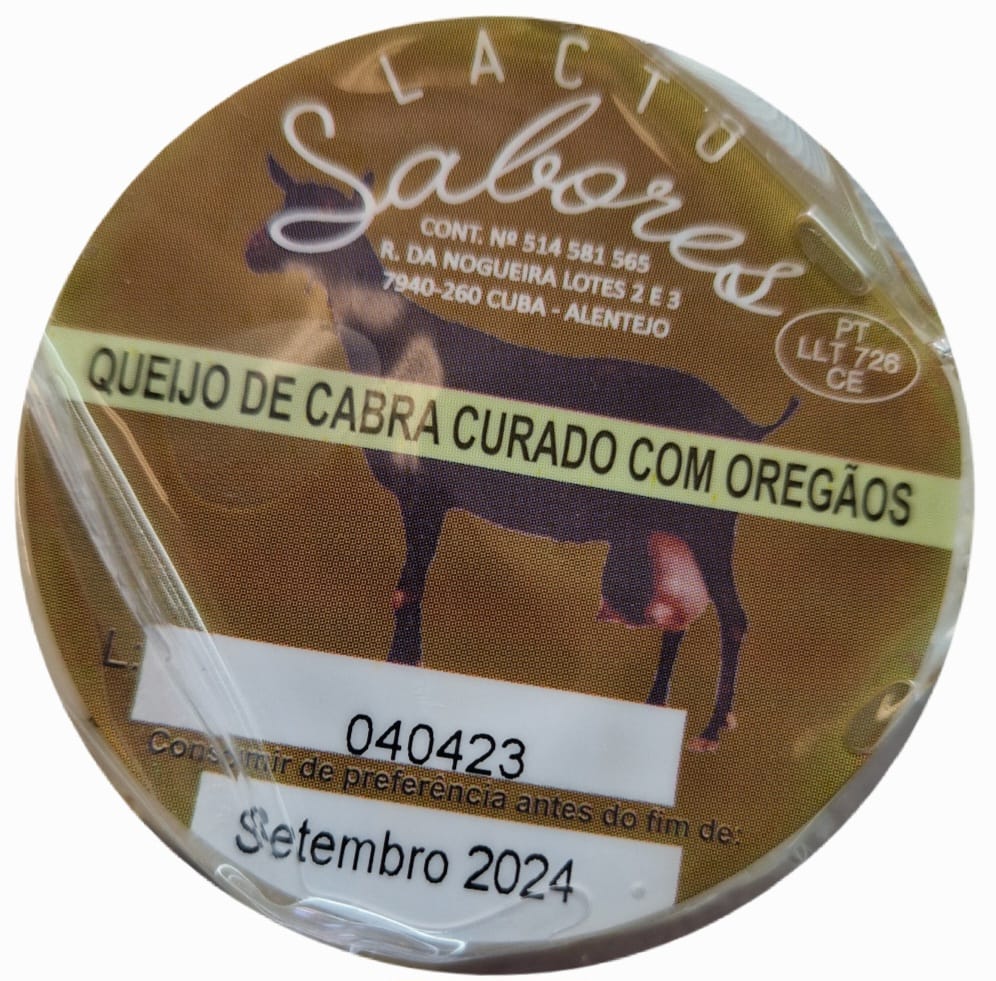 QUEIJO DE CABRA CURADO C/ OREGÃOS LACTO SABORES (PACK 2UNID.)