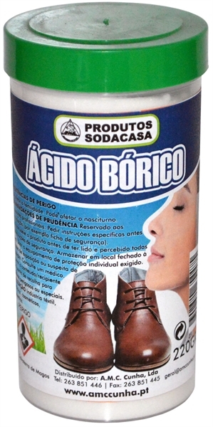 Acido Bórico 220g Sodacasa